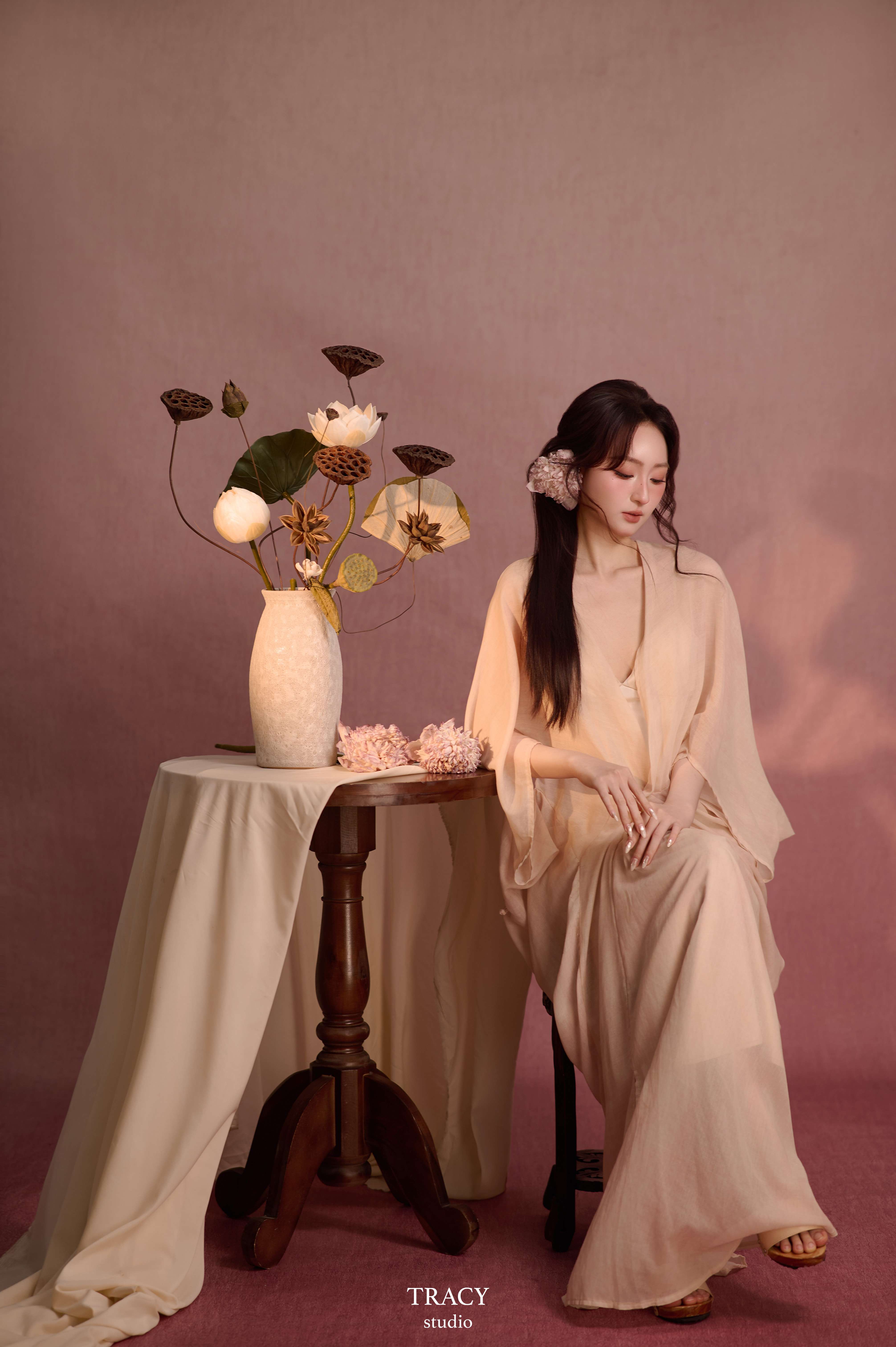 tracy studio chụp concept sen